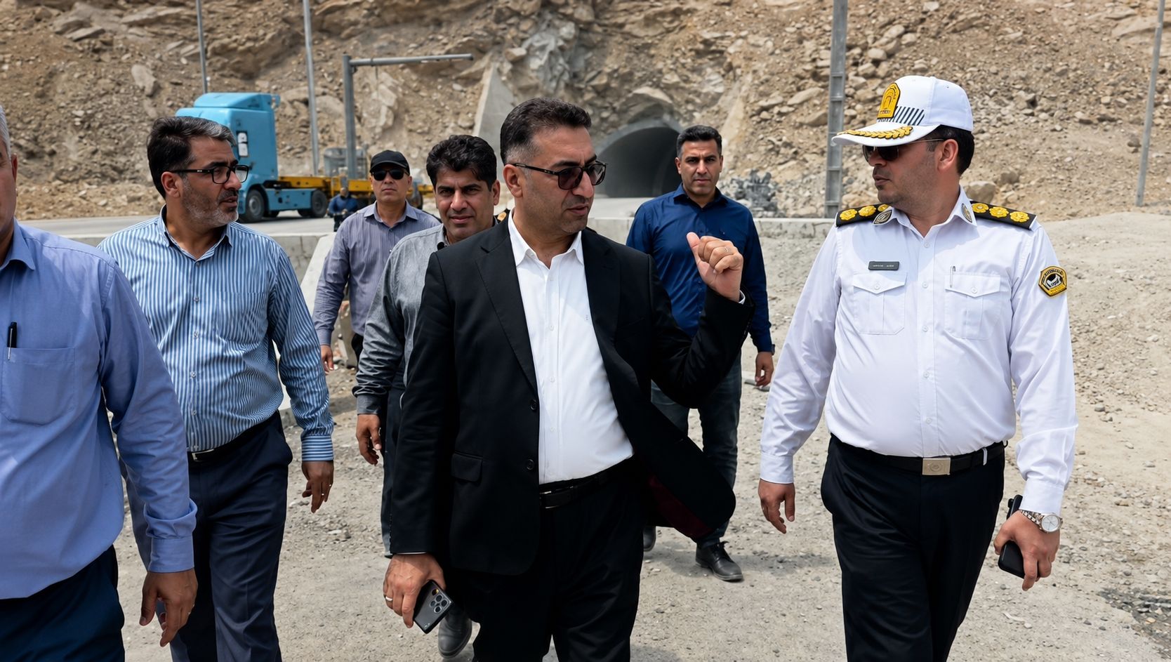 رئیس کل دادگستری هرمزگان در محور راهبردی بندرعباس–سیرجان
