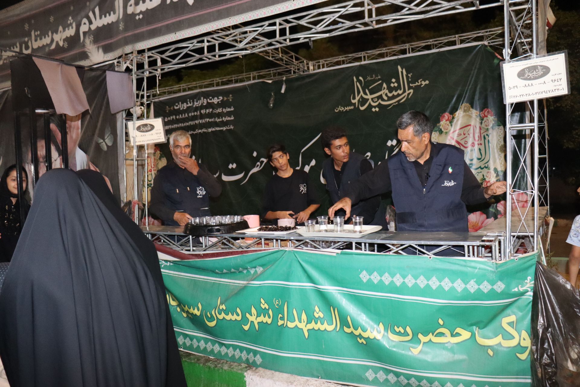 هم‌نوایی موکب‌داران میدان سیرجان با موکب‌داران کربلا
